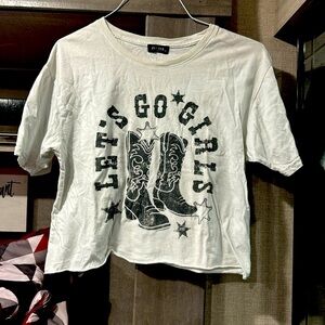 “LETS GO GIRLS” crop top.